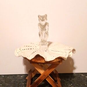 JG Durand Crystal Egyptian Siamese Cat Figurine Paperweight